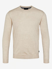 Sand - Striktrøje Beige